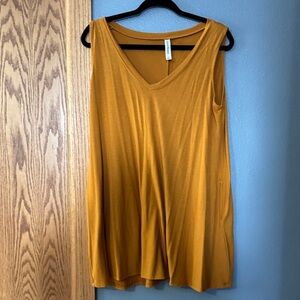 Mustard Sleeveless Women's dress